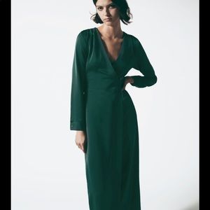 Zara Green Wrap Jumpsuit